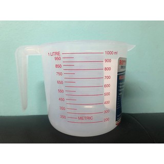 ถ้วยตวงพลาสติก 1000ML ถ้วยตวงแบบมีด้ามจับแบบมีขีดสเกล T0466