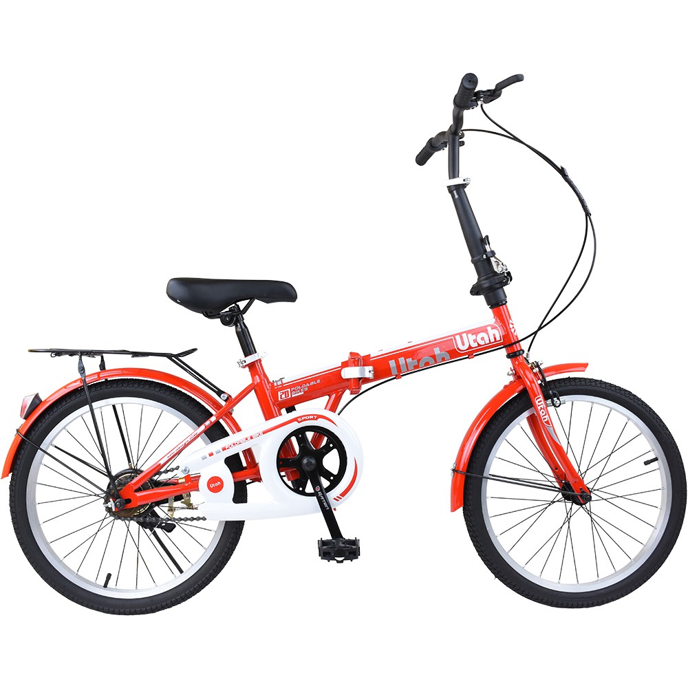 K-BIKE จักรยานพับได้ FOLDING BIKE 20 นิ้ว 1 Speed รุ่น 20K61 (New Design) แดง