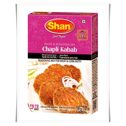 เครื่องเทศเคบับ หรือ กะบับ เนื้อ (Chapli Kabab) – Shan (100 กรัม / Grams)