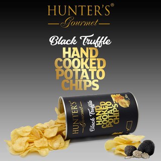 Hunters Potato Chips Black Truffle 150g. ฮันเตอร์ส มันฝรั่งทอดกรอบ รสแบล็คทรัฟเฟิล 150 กรัม