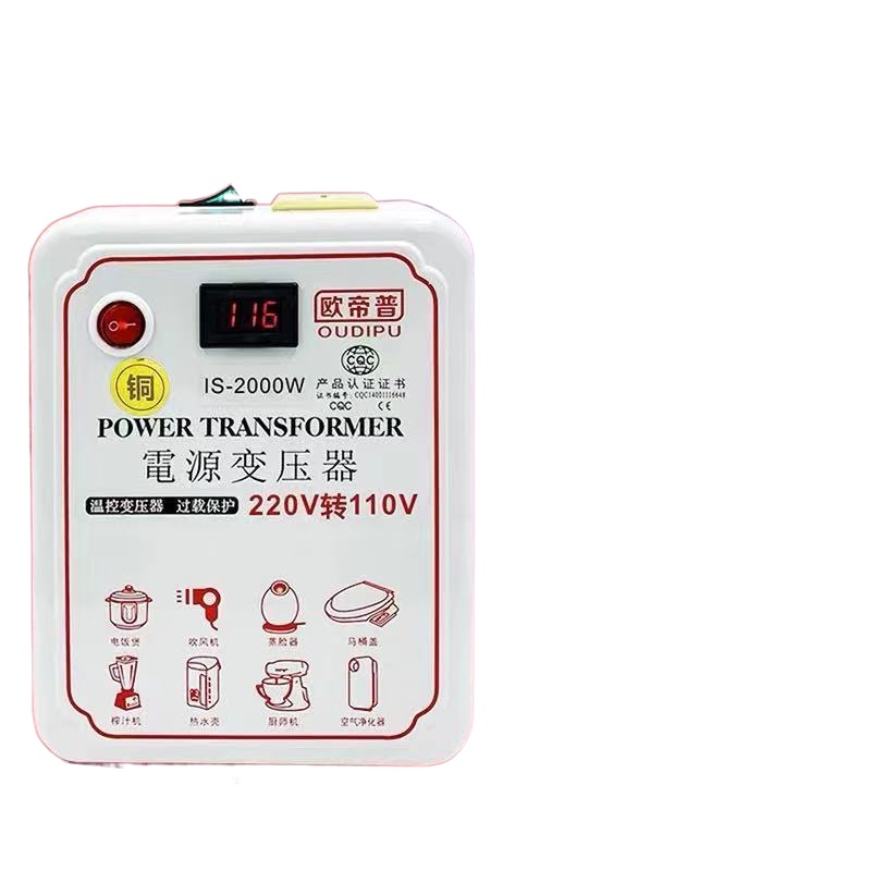 หม้อแปลงไฟฟ้า 220v เป็น 110v100v ถึง 120v ในครัวเรือน 110 ถึง 220T3 หม้อหุงข้าว Tiger power converter