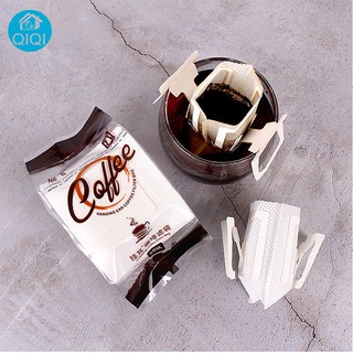 Asgley121 ถุงดริปกาแฟ ถุงกรองกาแฟดริปแบบมีหูแขวน Drip Coffee filter bag ถุงกรองกาแฟแบบใช้แล้วทิ้ง 50ชิ้น