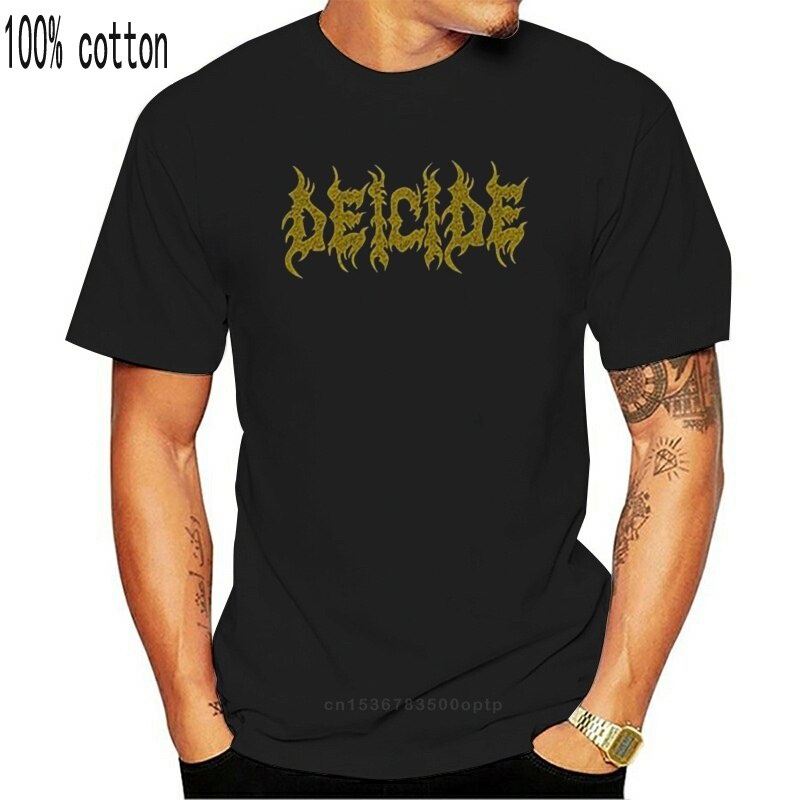 เสื้อยืด พิมพ์ลาย DEICIDE In the Minds of Evil-American death metal Band สําหรับผู้ชาย ไซซ์ S ถึง 3XL
