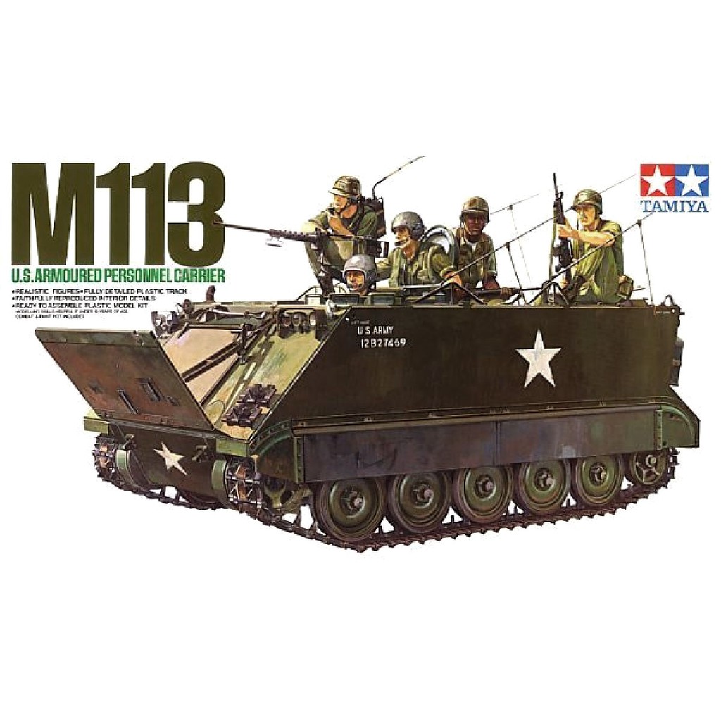 โมเดลรถถังประกอบ TAMIYA M113 U.S.Armoured Personnel Carrier 1/35