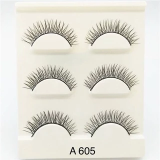 E030 ขนตาปลอมแฮนเมดธรรมชาติ รุ่น 3D premium ขนตาปลอม 3 คู่