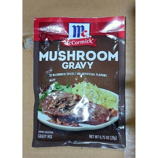 แมคคอมิกซ์มัชรูมเกรวีมิกซ์ ขนาดซอง 21 กรัมMcCormick Mushroom Gravy Mix, sachet size 21 g.