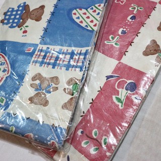 ผ้ายางสักหลาด 2หน้า ลายหมี