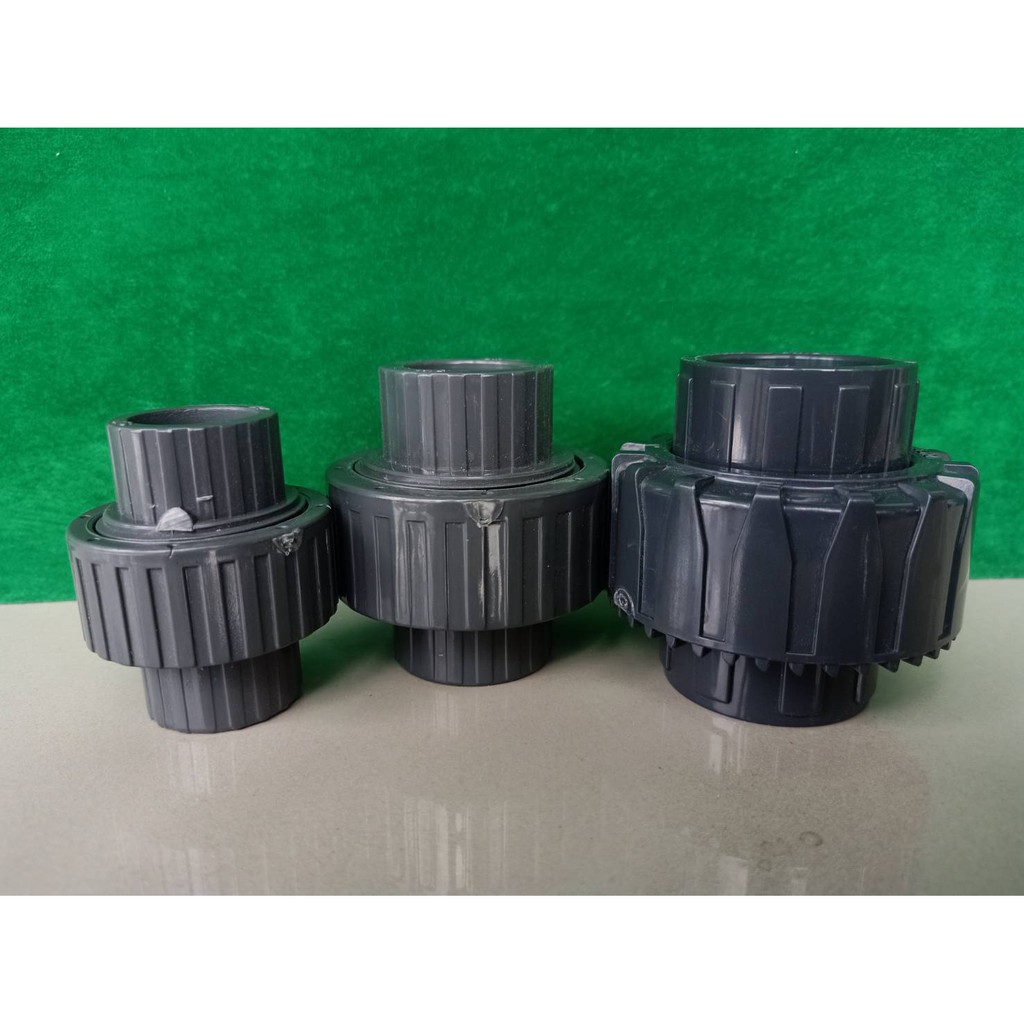 ข้อต่อยูเนียน 3 ขนาด 1/2 , 3/4 , 1" UPVC/EPDM คุณภาพสูง กันคลอลีน