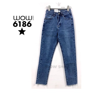 [6186]กางยีนส์ยีนส์บอยผ้ายืด Wowshop