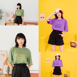 97X - HOLIDAY | มี 2 สี เสื้อoversize เสื้อยืด ถ่ายจากสินค้าจริง (พร้อมส่ง)