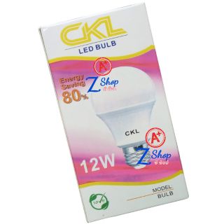 หลอดไฟ CKL-12W LED Bulb ตกไม่แตก ขั้วเกลียว E27 ประหยัดไฟ