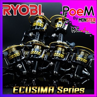 รอกสปินนิ่งเรียวบิ RYOBI ECUSIMA 1000Vi/2000Vi/3000Vi/4000Vi/6000Vi/8000Vi (BLACK)