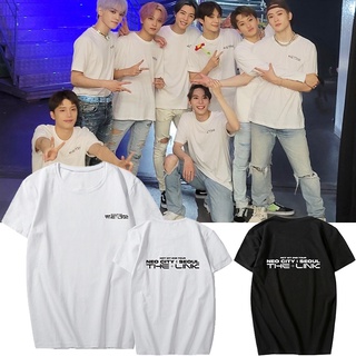 เสื้อยืดลําลอง แขนสั้น พิมพ์ลาย Kpop NCT127 NEO CITY THE LINK แฟชั่นฤดูร้อน สําหรับผู้ชาย และผู้หญิง bt