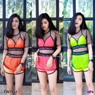 #7461 Set Sport Bikini 3 ชิ้น