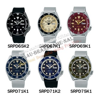 ของแท้💯% นาฬิกาข้อมือผู้ชาย SEIKO 6 Sports รุ่น SRPD65K2/SRPD67K1/SRPD69K1/SRPD71K1/SRPD71K2/SRPD75K1