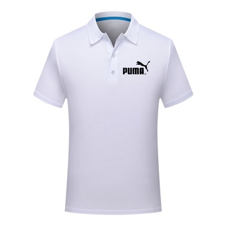 PUMA เสื้อโปโล เสื้อโปโลผู้ชาย เสื้อคอปก แขนสั้น สีน้ำเงิน เหลือง ขาว ดำ