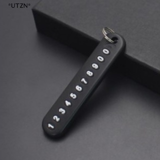 [[UTZN]] Mobile Phone Straps Anti-lost Phone Number Plate Car Keychain Pendant Keyring [Hot Sell]