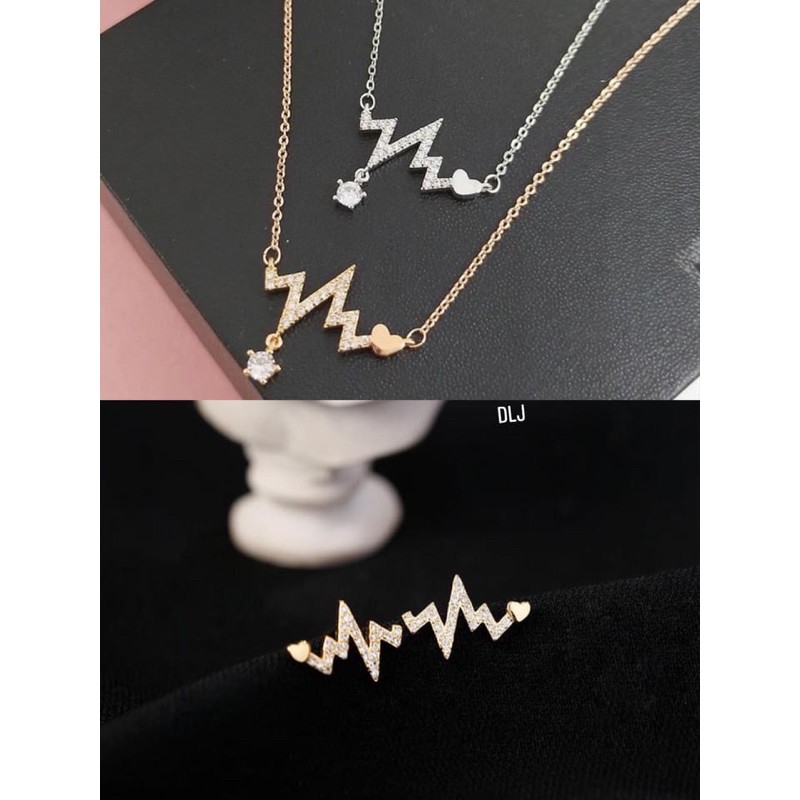 สร้อยคอเงินผู้หญิง Heartbeat - Hoa Tame HTJ เครื่องประดับทองและเงิน