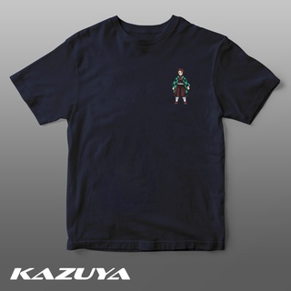 เสื้อยืดผู้ Kazuya TM-0123 เสื้อยืด ลายอนิเมะ DEMON SLAYER - TANJIRO KAMADO - S-5XL