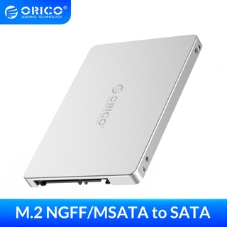 Orico การ์ดอะแดปเตอร์แปลง Dual M.2 NGFF MSATA เป็น SATA 3.0 SSD เป็น 2.5 นิ้ว รองรับ SSD Type 2230 2242 2260 2280 สําหรับ Samsung