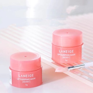 【A013】INITIAL LIFE💋🍓LANEIGE มาสก์ปากสูตรเนียนนุ่ม ลิปมาส์กปาก กลิ่นเบอร์รี่ ปากน่าจุ๊บเป็นพิเศษ มาสก์ 3g