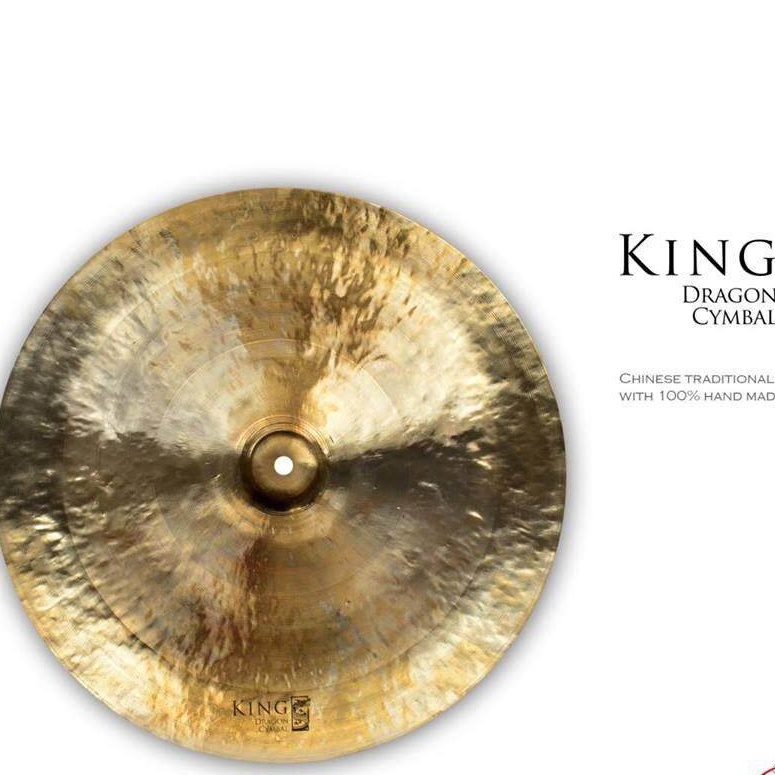 King ฉาบไชน่า (แฉหงาย) ขนาด 16 /18 นิ้ว China Cymbal King Dragon King VX (ลูกตุ้ม) เสียงสาดทรงพลัง ฉาบทองเหลืองคุณภาพดี