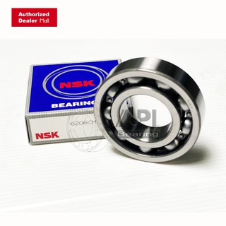 NSK  FAG Timken 6206 ตลับลูกปืน 6206 (30mm x 62mm x 16mm) จำนวน 1 ชิ้น ตลับลูกปืนเม็ดกลมล่องลึก ฝาเปิด ของแท้ NSK Timken