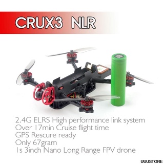 [ลำสำเร็จ] Happymodel Crux3 NLR ELRS 1S บินนาน  ใช้ถ่าน 18650 (ส่งจากไทย)