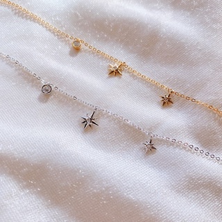 Starry Bracelet สร้อยข้อมือมินิมอล สร้อยข้อมือดาว ของขวัญ กำไลข้อมือ สร้อยข้อมือเงิน กำไลสีทอง