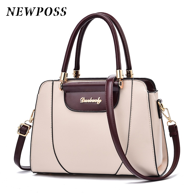 Luxury Handbags Women Bags Designer PU Leather Solid Color Messenger ...