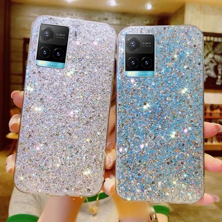 มีของพร้อมส่ง เคสโทรศัพท์ VIVO Y33S Y21 Phone Case Glitter Beautiful Soft Casing Bling Back Cover เคส VivoY33S