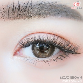 คอนแทคเลนส์ Mojo น้ำตาล พร้อมส่งแบบปกติ และค่าสายตาสั้น 0.00- 10.00 (สายตาที่มีในลิสกดสั่งได้เลยค่า)