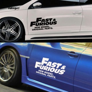 Cute_fast Furious สติ๊กเกอร์ติดตกแต่งหน้าต่างรถบรรทุก