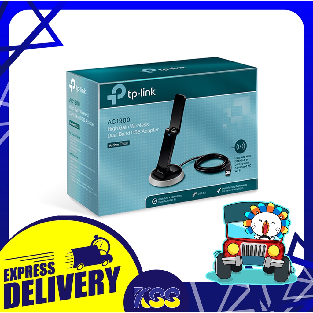 TP-LINK Archer T9UH AC1900 Dual Band High Gain Wireless USB Adapter รับประกันตลอดอายุการใช้งาน