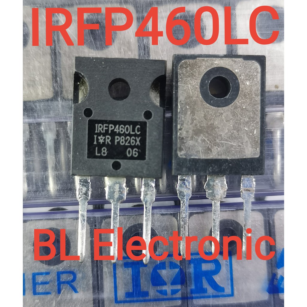 1ชิ้น irfp460 IRFP460LC รุ่นตัวเงาต้นตำรับ IR ของแท้ สำหรับซ่อมภาคจ่ายไฟสวิทชิ่งอินเวอร์เตอร์ เครื่องขยายเสียง