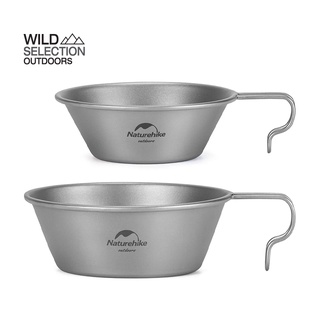 ถ้วย ชาม Naturehike ไททาเนียม อุปกรณ์แคมป์ปิ้ง Hanging Ttitanium bowl NH21CJ010