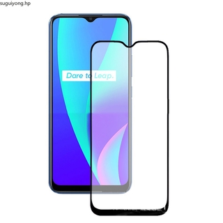 สําหรับ OPPO Realme C15 เต็มรูปแบบ กระจกนิรภัย ป้องกันหน้าจอ เคสโทรศัพท์