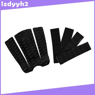 Superfeel  7 Pieces Black EVA Surfboard Kiteboard Surf Traction Pad Deck Grip Tail Pads