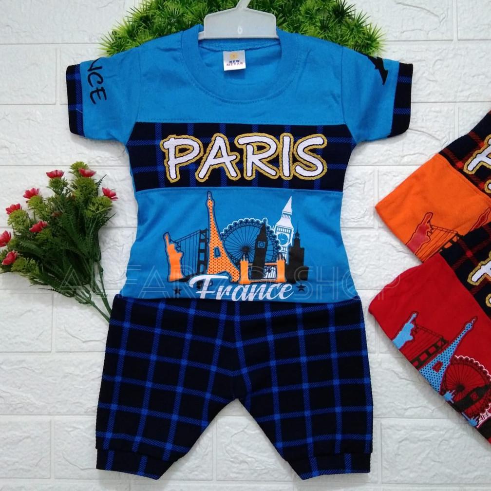 [แพ็กละ 3 ชุด] เสื้อยืด BB 5-11 กก. สําหรับเด็กผู้ชาย