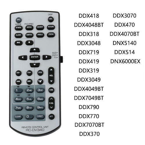 ใหม่ RC-DV340 เปลี่ยนรีโมทสําหรับ Kenwood เครื่องเสียงรถยนต์รีโมทคอนโทรล DDX418 DDX318 DDX3048 DDX71