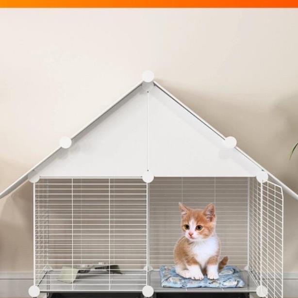 แผงตาข่ายเหล็ก แผงพลาสติกประกอบทํากรงสัตว์เลี้ยงชั้นวางเสื้อผ้าและสิ่งของ(แถมน็อตยึด)