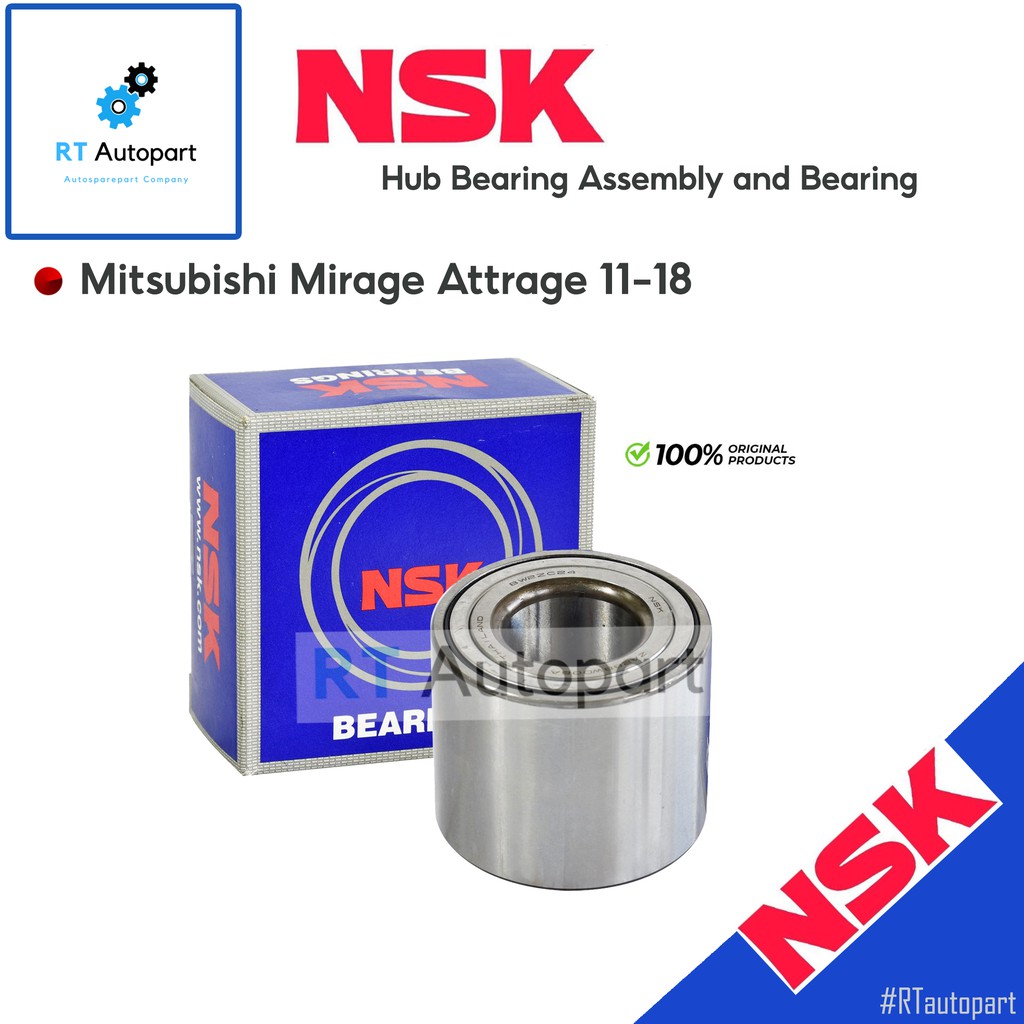 NSK ลูกปืนล้อหลัง Mitsubishi Mirage Attrage ปี11-19 / ลูกปืนล้อ มิราจ แอจทราจ / 28BWD08
