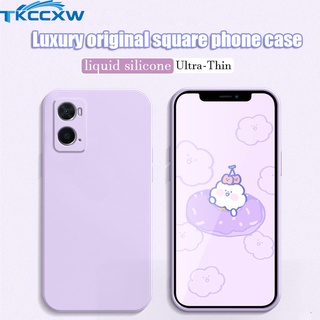 Oppo A36 A96 A76 A16 A16S A54S เคส สี่เหลี่ยม ซิลิโคนเหลว กันกระแทก ป้องกันเต็มรูปแบบ เคสนิ่ม