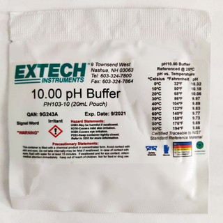 PH BUFFER SOLUTION PH103-10 น้ำยามาตรฐาน น้ำยาบัฟเฟอร์ น้ำยาปรับตั้งค่า