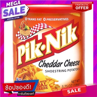 ปิคนิคมันฝรั่งแท่งทอดกรอบรสชีส 106กรัม Picnic Potato Chips Cheese Flavor 106g.