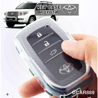 🇹🇭พร้อมส่ง⚡ เคสกุญแจ Toyota Revo Fortuner Alphard Vellfire Smartkey แบบใส ปลอกกุญแจโตโยต้า รีโมทกุญแจ กุญแจรีโมท
