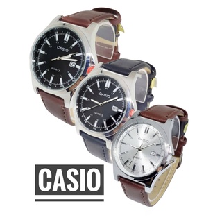 (พร้อมกล่อง) นาฬิกาข้อมือ สายหนัง วันที่ นาฬิกาcasio กันน้ำ …