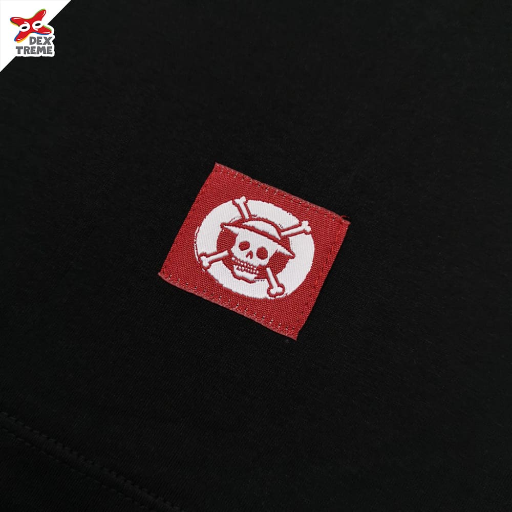 Dextreme เสื้อยืดวันพีซ (DOP-1587) One Piece ลาย แชงค์ส Shank มี สีน้ำกรม และ สีดำ