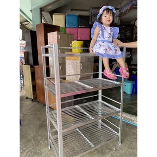 ชั้นคว่ำจานอลูมิเนียมแบบวางพื้น (ตัวใหญ่) รุ่น442*4ชั้น