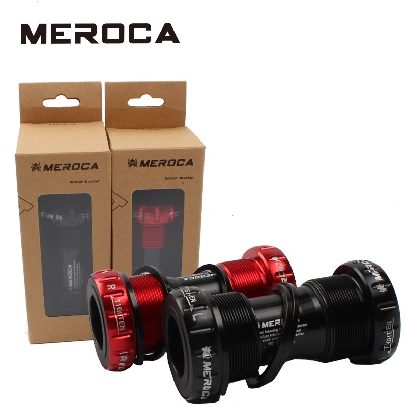 MEROCA แบริ่งเซรามิคขนาด 68/73 มม. ออกแบบสำหรับจักรยาน MTB และเสือหมอบ พาร์ท BB สําหรับจักรยานพับ